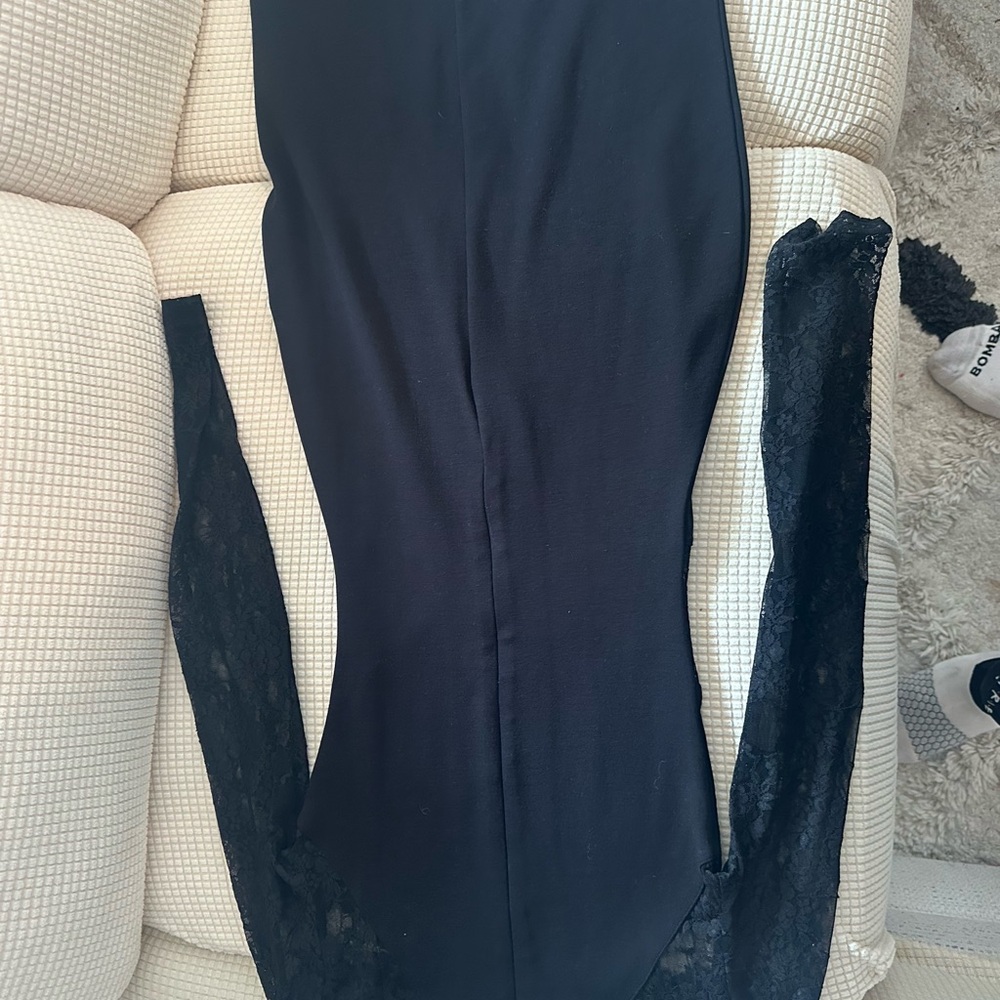 French Connection Elegant Black Lace Dress